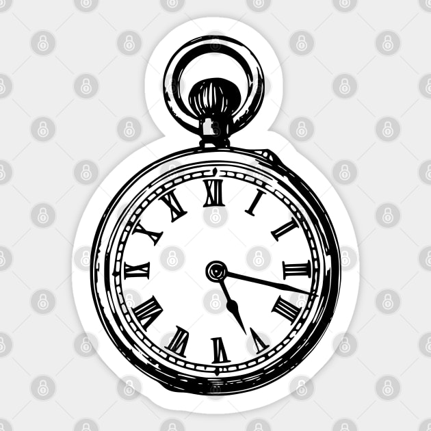 Vintage Pocket Watch Sticker by Vintage Boutique